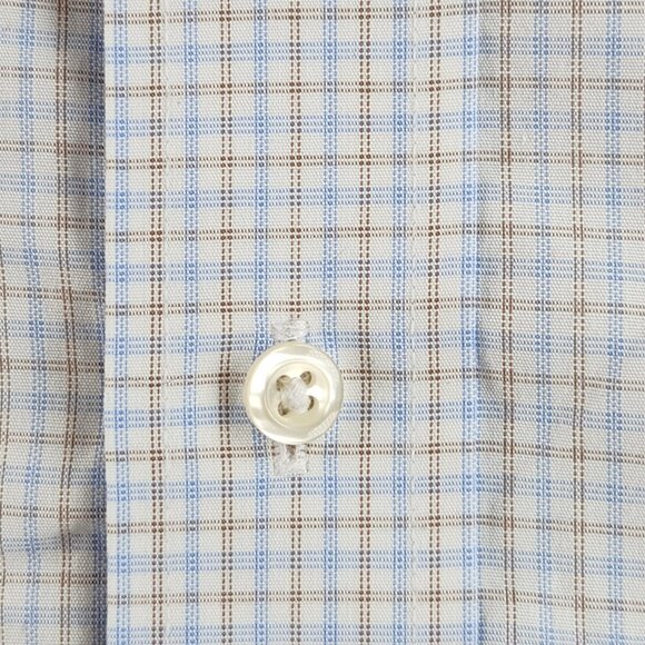 Brooks Brothers Non-Iron 15 2/3 Blue Check Cotton Regent Men Shirt Long Sleeve - Picture 6 of 16